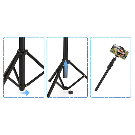 Штатив-трипод/монопод JMARY MT-40, напольный, 44 - 151,5 см, черный фото
