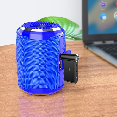 Автомобильный Bluetooth-приемник HOCO E58 Magic, 140 мАм, Jack 3.5мм/Bluetooth, черный