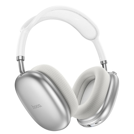 Беспроводные наушники накладные HOCO W55 Pleasing, Bluetooth, серебристый фото