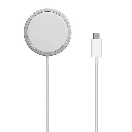 Беспроводное зарядное устройство MagSafe COTEetCI CS5702 MagSafe Charger с Кабелем Type-C, 15W, белый фото