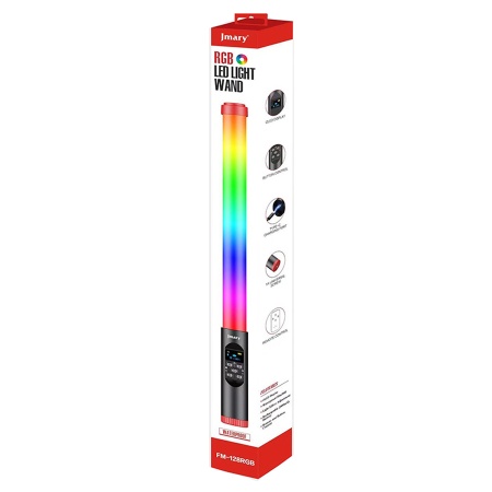 Светодиодный осветлитель JMARY FM-128RGB, 3000mAh, черный фото