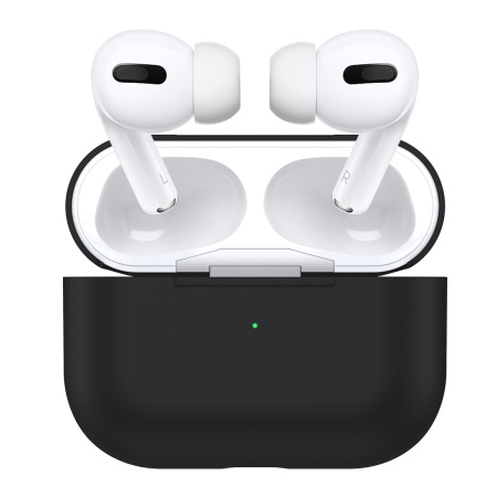 Чехол силиконовый для Airpods Pro, черный (2) фото