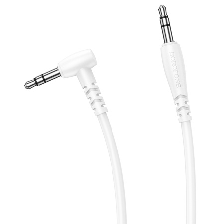 Аудиокабель BOROFONE BL10 AUX Jack 3,5 (m) - Jack 3,5 (m), 1 м, белый фото