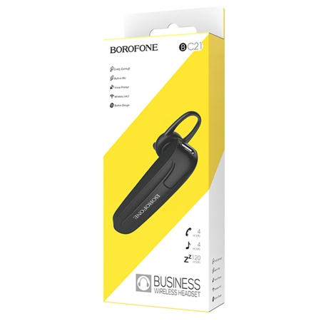 Беспроводная Bluetooth-Гарнитура BOROFONE BC21 Encourage, Bluetooth, черный фото