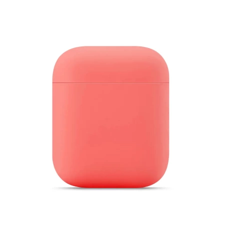 Чехол силиконовый Case Protection для Airpods 1/2, красный арбуз (2) фото