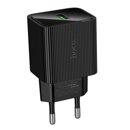 Сетевое зарядное устройство HOCO CS81A Excellent 1xUSB, 18W, черный фото