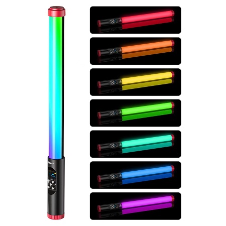 Светодиодный осветлитель JMARY FM-128RGB, 3000mAh, черный фото