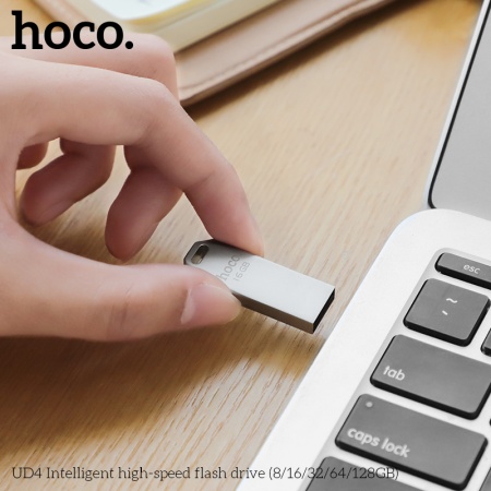USB флеш-накопитель HOCO UD4, USB 2.0, 32GB, серебристый фото