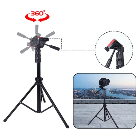 Штатив-трипод JMARY KP-2206, напольный, 60 - 169 см, черный фото