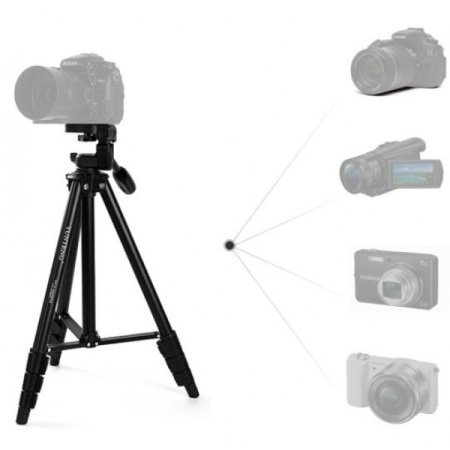 Штатив-трипод YUNTENG VCT-680, напольный, 42,5 - 143 см, черный фото