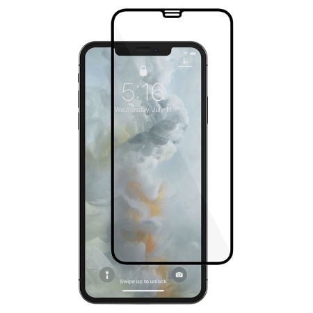 Защитное стекло USAMS US-BH460 для iPhone XS Max/11 Pro Max, 0.25mm, прозрачный+черная рамка фото