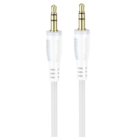 Аудиокабель BOROFONE BL14 AUX Jack 3,5 (m) - Jack 3,5 (m), 2 м, белый фото