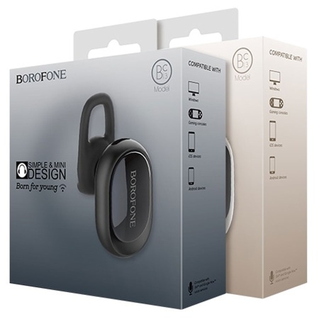 Беспроводная Bluetooth-Гарнитура BOROFONE BC13 FreeTalk, Bluetooth, черный фото