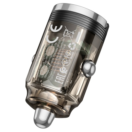 Автомобильное зарядное устройство BOROFONE BZ29A Talented, 1xUSB + 1xUSB-C, 3A, 36W, черный фото