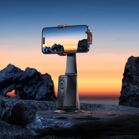 Стабилизатор HOCO K26 Smart, встроенный аккумулятор, 75-90мм, черный фото