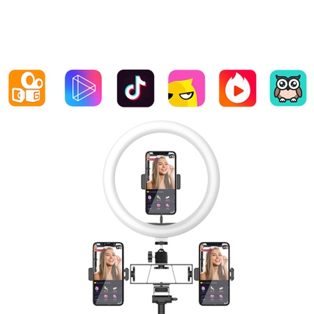 Кольцо-лампа для селфи JMARY FM-536A, USB, черный фото