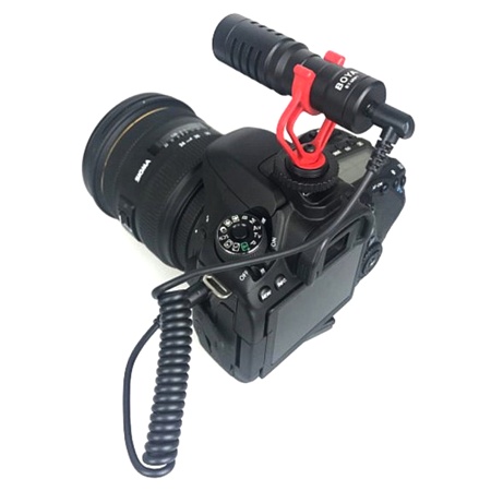 Микрофон универсальный кардиоидный BOYA BY-MM1 TRS/TRRS connector (B), Jack 3.5mm, черный фото