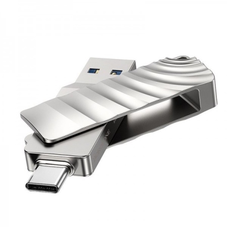 USB флеш-накопитель BOROFONE BUD3 Soul, USB 3.0/Type-C, 128GB, серебристый фото