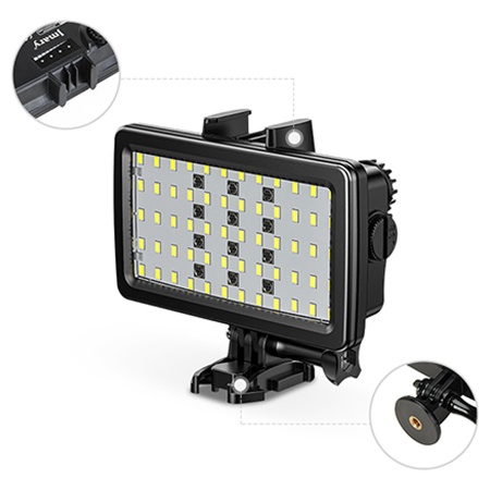 Светодиодный осветлитель JMARY FM-72RGB, 3000mAh, черный фото