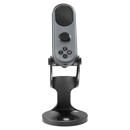 Микрофон универсальный кардиоидный JMARY MC-PW7, Type-C+Lightning+Jack 3.5mm, 1.8 м, черный фото