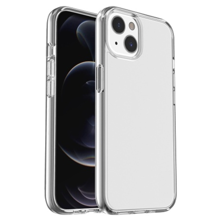 Чехол Clear Case пластиковый для iPhone 12 Pro Max 6.7", темно-прозрачный фото