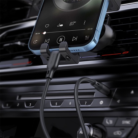 Аудиокабель BOROFONE BL18 AUX Jack 3,5 (m) - Lightning (m), 1 м, черный фото