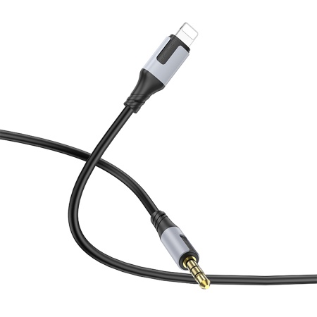Аудиокабель BOROFONE BL19 Creator AUX Jack 3,5 (m) - Lightning (m), 1 м, черный фото