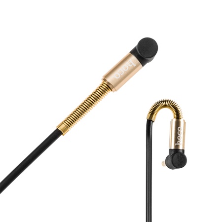 Аудиокабель HOCO UPA02 AUX Jack 3,5 (m) - Jack 3,5 (m), 1 м, черный фото