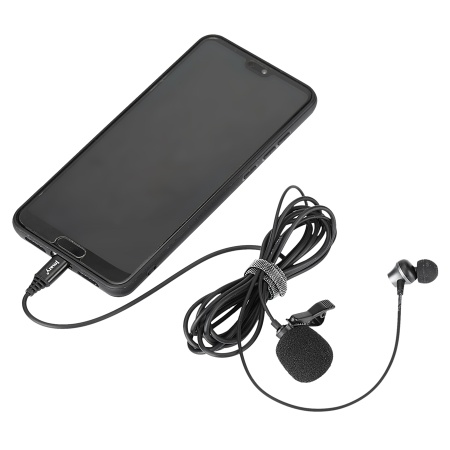 Микрофон петличный проводной JMARY MC-R5, Jack 3.5mm, 3 м, черный фото